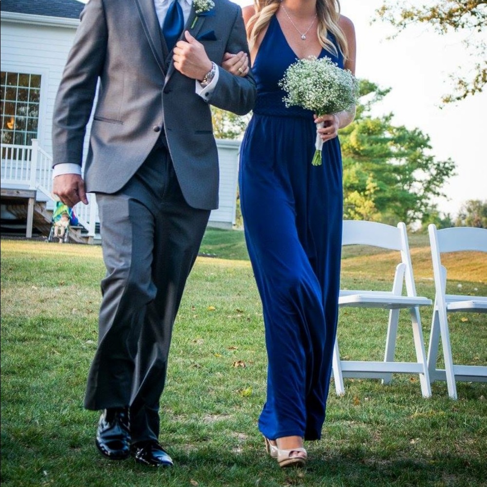 Maeve Navy Blue dress from Anthropologie
